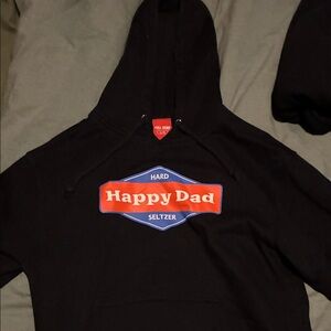 Happy Dad Black Hoodie